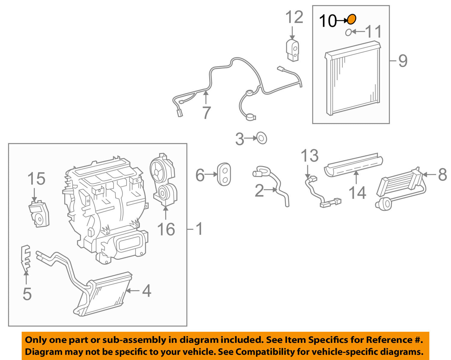 TOYOTA OEM 11-13 Highlander Evaporator Heater-Evaporator Core O-ring 9006908009