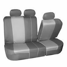 Universal Highback Seat Covers Full Cover Set For Auto Car SUV 2 Tone Gray