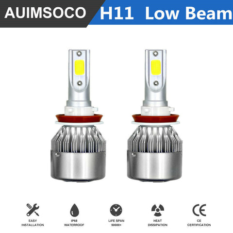 H11 LED Headlight Kit Low Beam Bulb Super Bright 6000K For Toyota Camry 07-2014