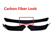 Carbon Fiber Car Front Bumper Lip Chin Spoiler Splitter Body Kit For Universal