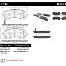 Disc Brake Pad Set-Base Front,Rear Centric 103.17360