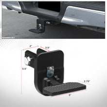 2" Class 3 Matte Black Rear Hitch Receiver Folding Style Step Bar Fits GA01