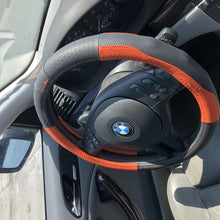 2020 New Black & Orange Slip On Style Steering Wheel Cover Perfect Fit Best Grip