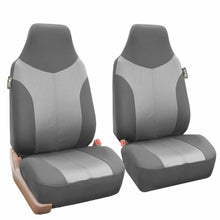 Universal Highback Seat Covers Full Set For Auto Car SUV 2 Tone Gray