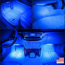 RGB LED Glow Car Interior Lamp Under Dash Footwell Seats Inside Lighting