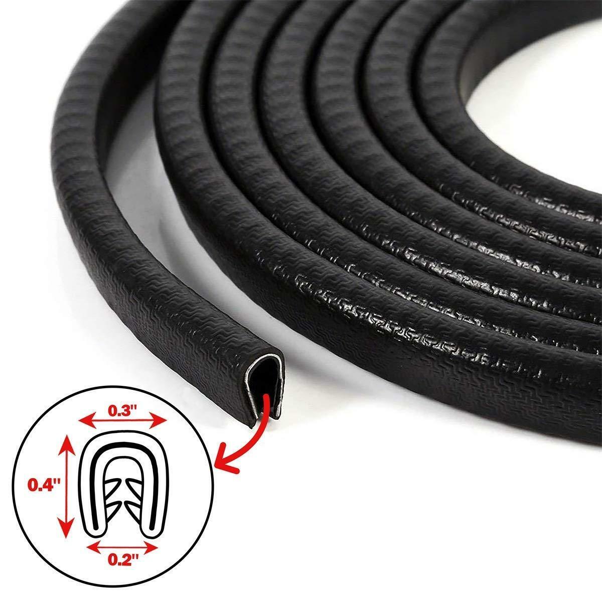 20feet Car Rubber Seal Trim Molding Strip Door Edge Lock Protector All Weather