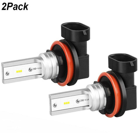 2-Pack H11 LED Fog Light Lamp Bulbs Marsauto H8 H16 Replacement Bulbs Fog Lamps