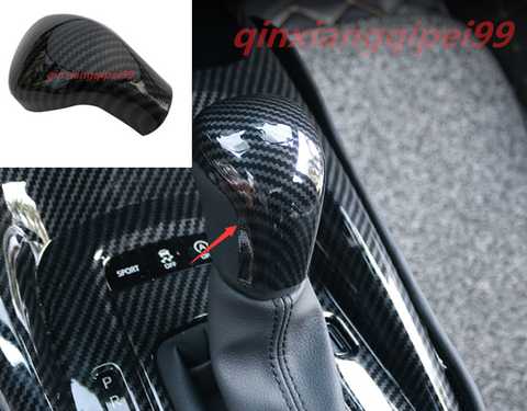 Carbon Fiber Interior Gear Shift Knob Head Trim For Toyota Corolla 2019-2020