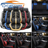 11Pcs Car Seat Cover Protector+Cushion Front & Rear Full Set PU Leather Interior