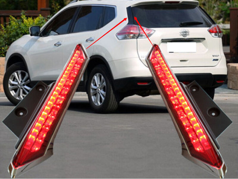 For Nissan Rogue X-Trail 2014- 2020 Rear Window decoration lamp Led brake light