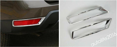 Chrome Rear Fog Lamp Lights Frame Cover Trim For Nissan X-Trail Rogue 2017- 2020