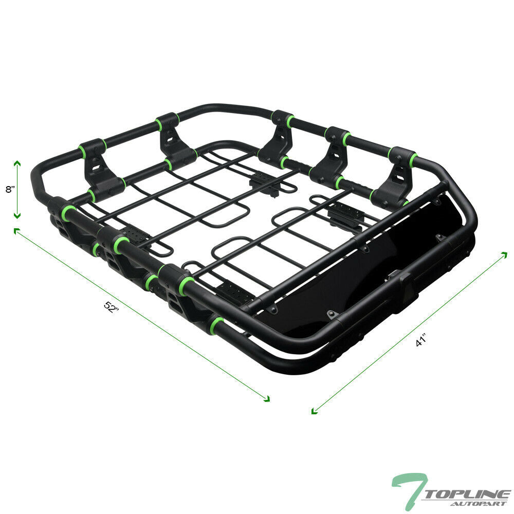 Topline For Honda Modular HD Roof Rack Basket Storage+Wind Fairing - Matte Black