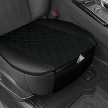 Leather Neosupreme Seat Cushion Pad Cover For Auto SUV Car Van Front Pair Black