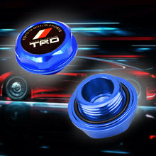 1PCS TRD Racing Blue Engine Oil Filler Cap Oil Tank Cover Aluminium For TOYOTA