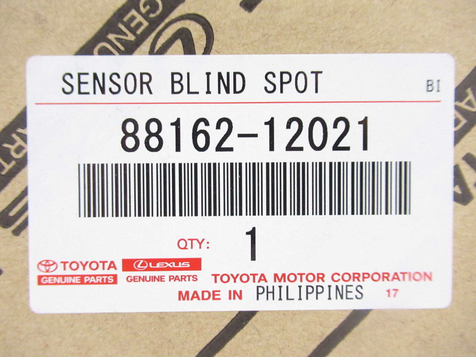 Genuine OEM Toyota 88162-12021 Driver Left Blind Spot Radar 2019-2020 Corolla