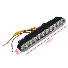 2PCS 12V 30LED Daytime Running Light DRL Fog White lights + Amber Turn Signal