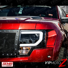 2009-2014 Ford F150 "CYCLOP OPTIC" LED Tube Matte Black Headlights <Raptor SVT>