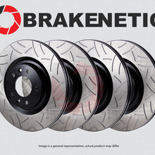 [FRONT+REAR] BRAKENETIC PREMIUM GT SLOTTED Brake Disc Rotors BPRS101463