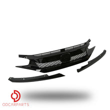 Fit Honda Civic 2019-2020 Front Upper Grille Type-R Style Gloss Black