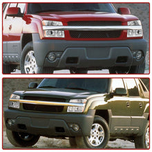for 2002-2006 Chevy Avalanche Body Cladding Chrome Headlights+Bumper Signal Lamp