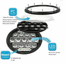 2x 7" Inch LED Headlight Hi/Lo Beam DRL For Jeep Wrangler JK TJ LJ 97-17 Rubicon