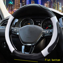 Flat Bottom D Shaped Steering Wheel Cover Fit For VW Nissan Toyota Subaru Kia