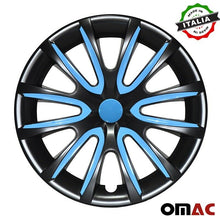 16" Inch Hubcaps Wheel Rim Cover Glossy Black Blue 4pcs Set For Nissan Rogue