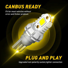 AUXITO 2*921 912 T15 T16 LED Backup Reverse Light Bulb 6500K Xenon White 2800LM