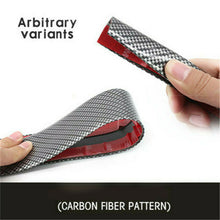 Car Door Sill Plate Threshold Matt Carbon Fiber Texture Vinyl Wrap Sticker Black
