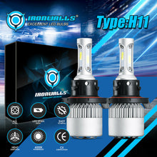 H8 H9 H11 LED Headlight Kit High Low Beam Bulb Super Bright 6000K 2000W 300000LM