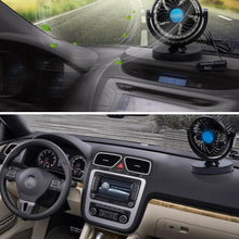 360° Rotation Low Energy Consumption Car Cooling Air Fan Silent Cooler 2 Speed