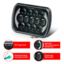 5x7" 7x6 LED Headlight Hi/Lo DRL Beam for Ford E-100 E-150 E-250 E-350 Econoline