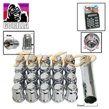 20 G LOCK GORILLA SPLINE TUNER LUG NUTS 12X1.25 1.25 ACORN WHEELS RIMS CHROME N