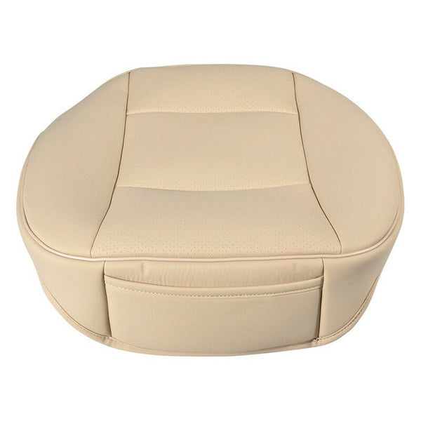 PU Leather Deluxe Car Driver Seat Cover Pad Protector Cushion Universal Beige WA