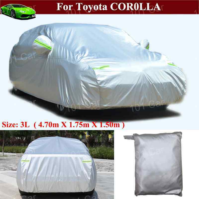 Full Car Cover Waterproof/Windproof/Dustproof for Toyota Corolla Sedan 2004-2021