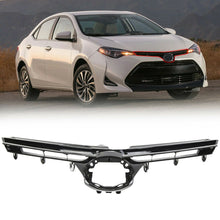 For 2017-2019 Corolla LE XLE Style Front Bumper Upper Hood Grille Black