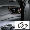For Nissan Rogue 2014-2020 ABS Wood grain Dashboard air outlets vent cover Trim