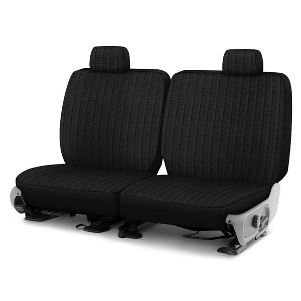 For Nissan Rogue 16-20 Duramax Tweed 3rd Row Black Custom Seat Covers