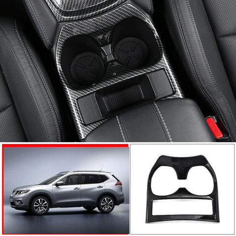 For Nissan Rogue 2014-2020 2WD ABS Carbon Fiber guiding drive Water cup Cover