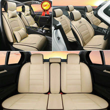 Luxury 5-Seats Car Sit Covers Sit Cushion PU Leather Protect Set Car Accessories