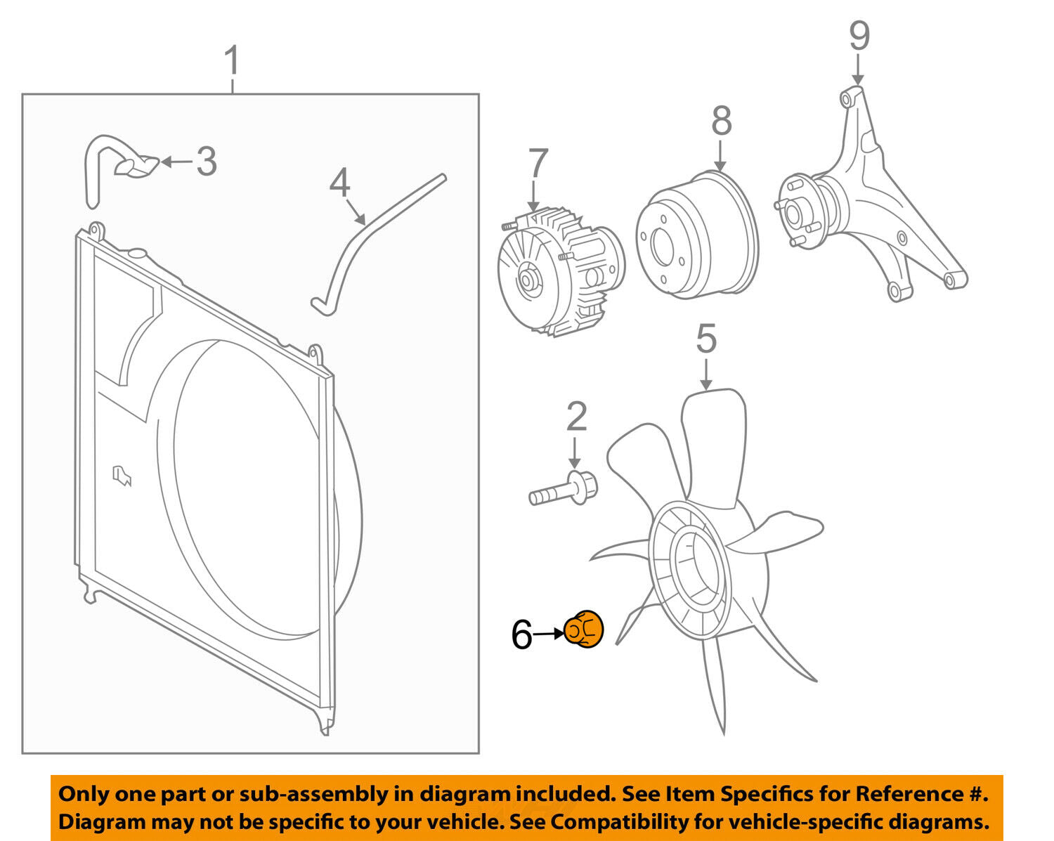 TOYOTA OEM Cooling Fan-Fan Blade Nut 90178A0023