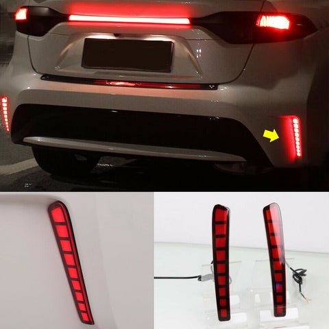 For Toyota 2020-2021 Corolla LED Rear Bumper Fog Light /Brake Light /Turn Signal