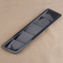 2x Carbon Fiber Car Hood Vent Louver Cooling Panel Trim Plastic Parts Universal