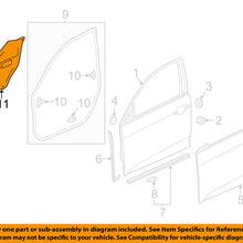 HONDA OEM 2017 Civic Front Door-Water Shield Left 72361TEAT01