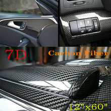 Glossy Car Sticker 7D Carbon Fiber Wrap Vinyl Film Motorcycle Auto Accessories