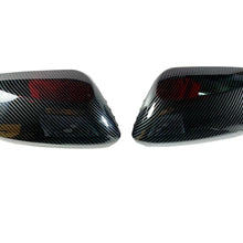 Gloss Carbon Look Dipping Print Plastic Side Mirror Cover Caps For 19-20 Corolla