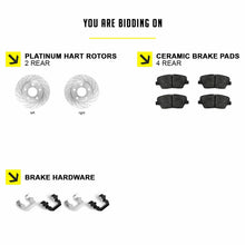 Fit 2015-2017 Mercedes-Benz CLS400 Rear Drilled Brake Rotors+Ceramic Brake Pads