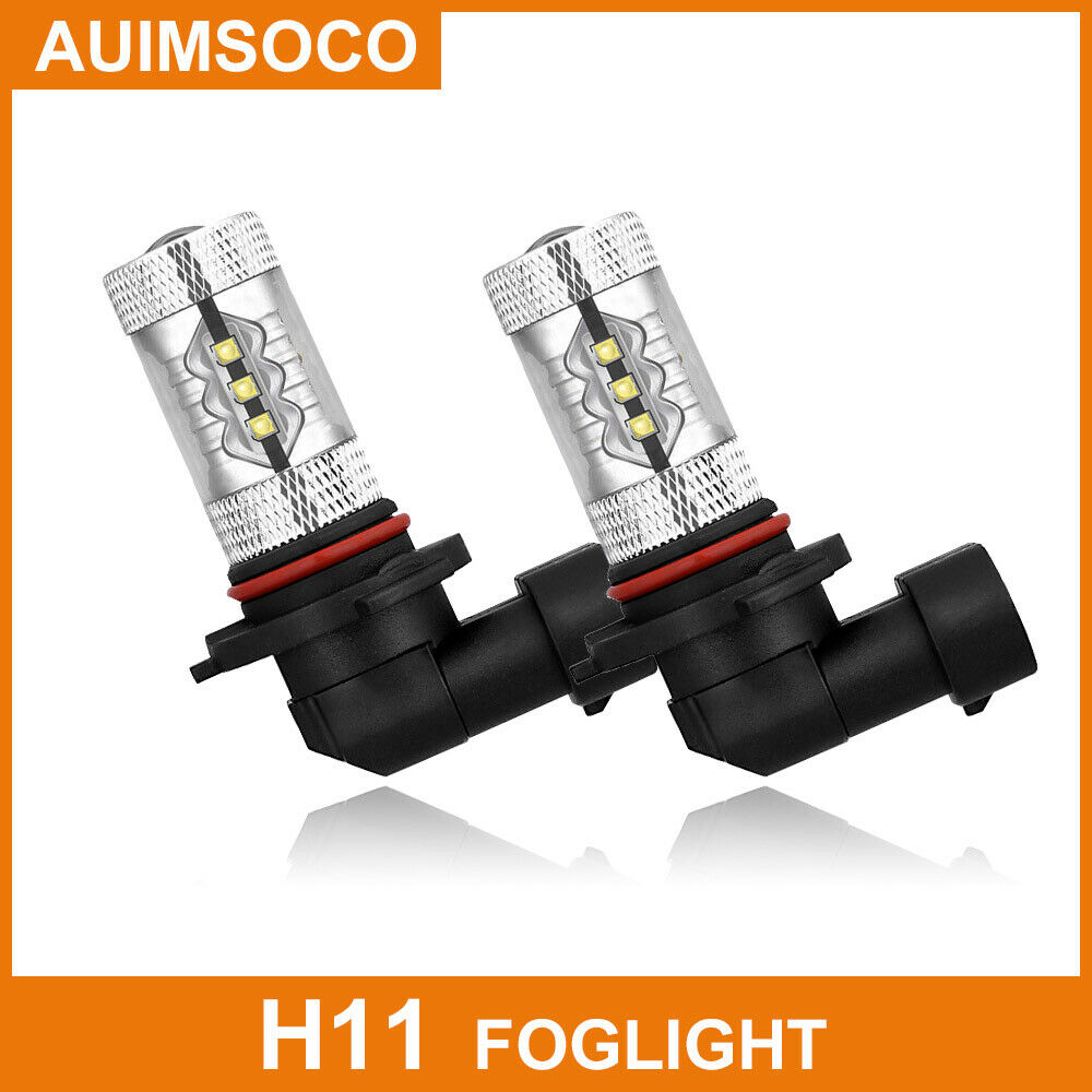 H11 LED Bulbs Fog Light High Power DRL 160W White For 2007-2013 GMC Sierra 1500