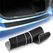 Universal Rear Guard Bumper Protector Trim Cover Sill Trunk Scuff Plate Rubbe