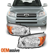 Fits 2006 2007 2008 Toyota Rav4 Left + Right Side Headlights Front Lamps Pair